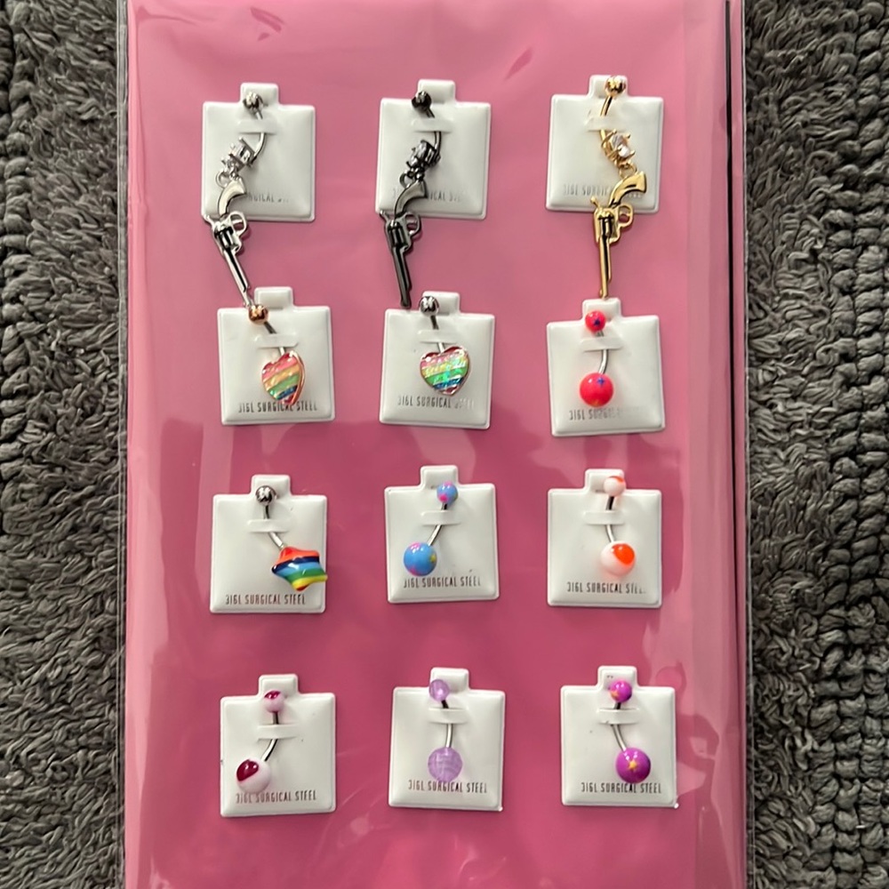 100% Surgical Steel Belly Rings